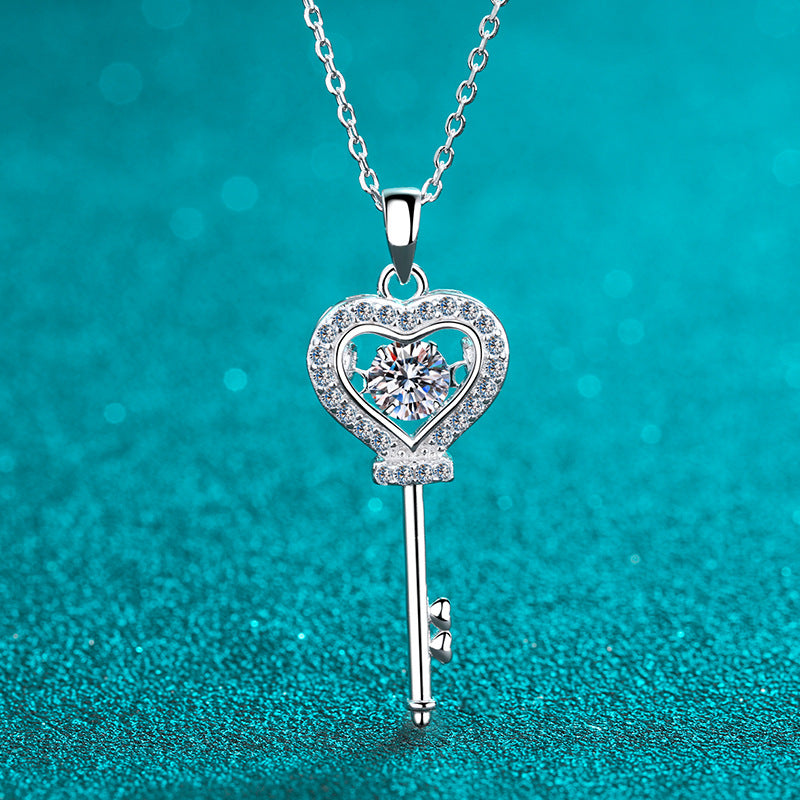 Moissanite Necklaces in 925 Sterling Silver 0.5ct