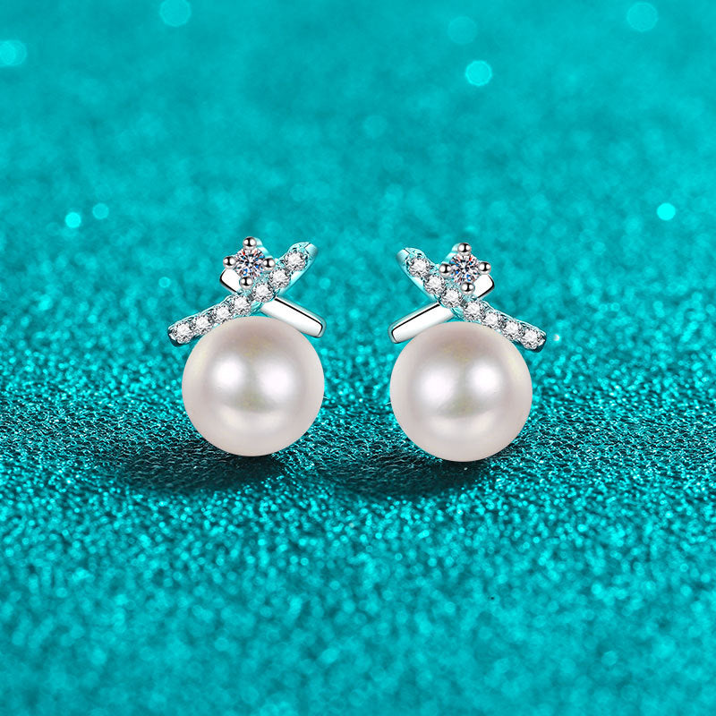 Moissanite Earrings in 925 Sterling Silver