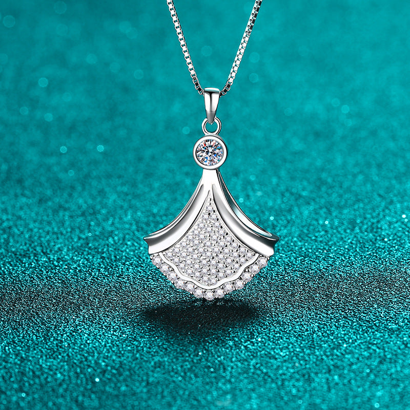 Moissanite Necklaces in 925 Sterling Silver 0.879ct