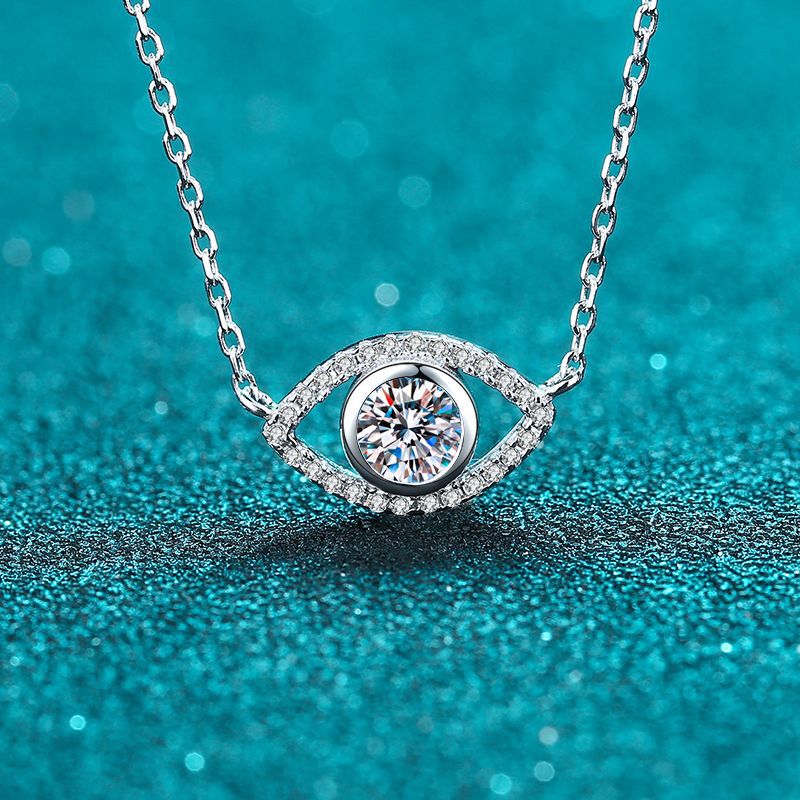 Moissanite Necklaces in 925 Sterling Silver 0.5ct