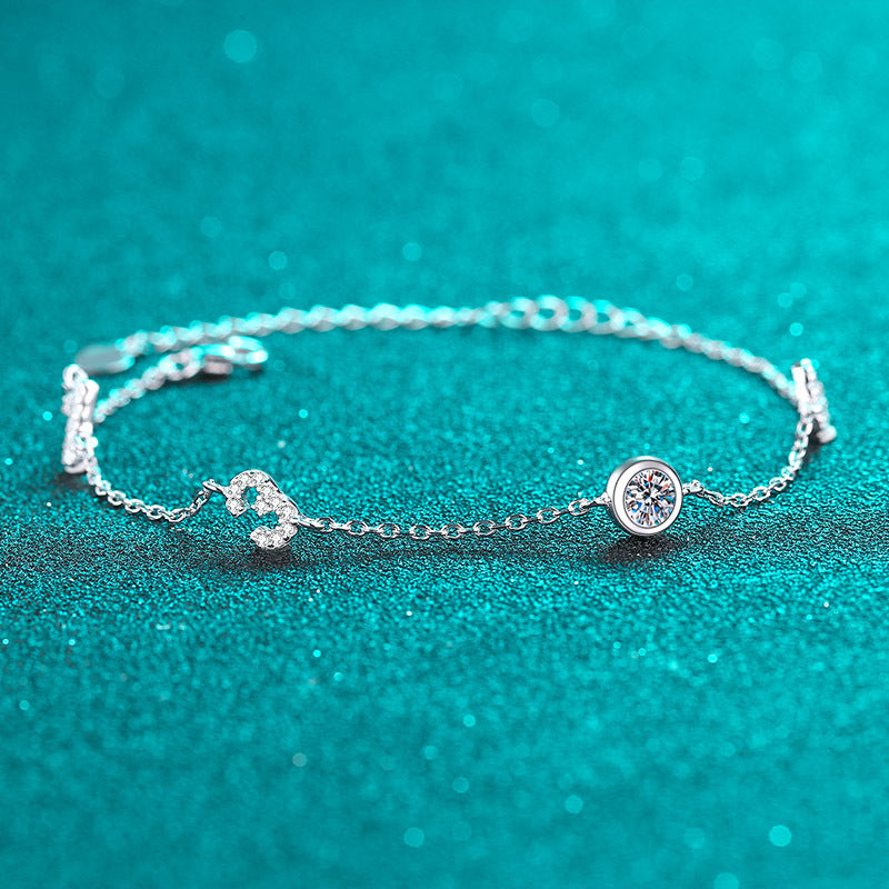 Moissanite Bracelets in 925 Sterling Silver 0.5ct