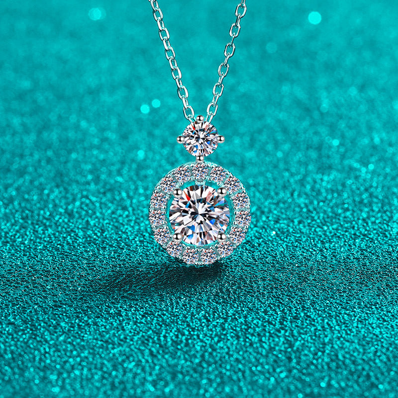 Moissanite Necklaces in 925 Sterling Silver 1.3ct