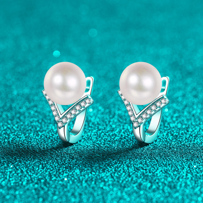 Moissanite Earrings in 925 Sterling Silver