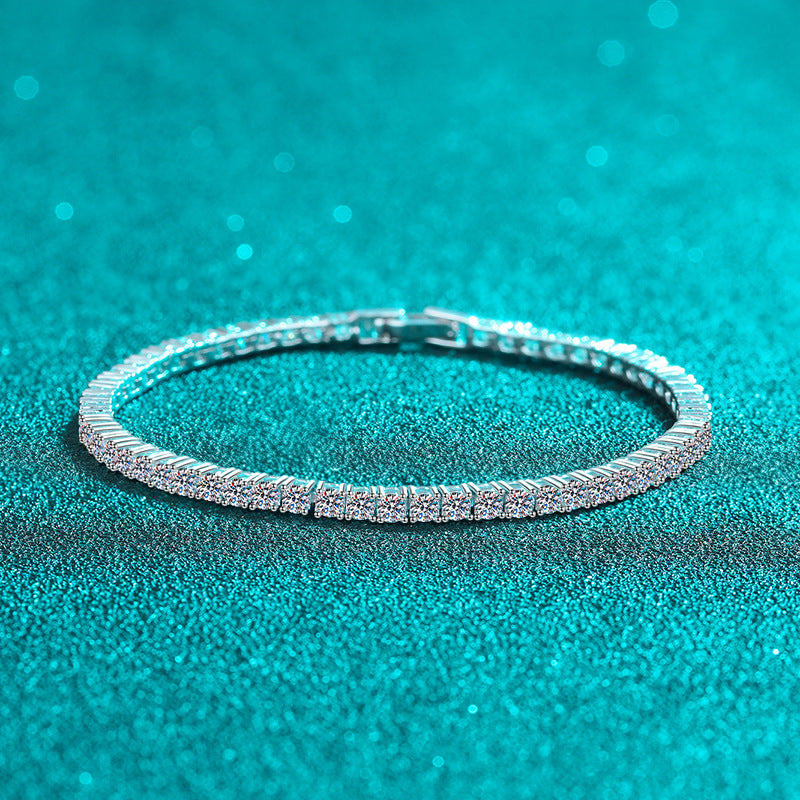 Moissanite Tennis Bracelets in 925 Sterling Silver 2.01ct 15.5cm