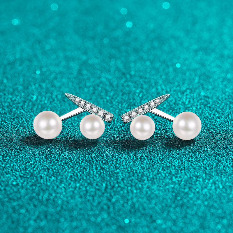 Moissanite Earrings in 925 Sterling Silver