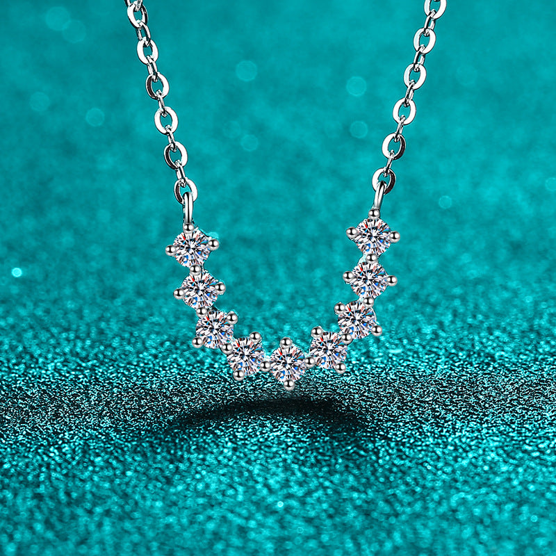 Moissanite Necklaces in 925 Sterling Silver 0.54ct