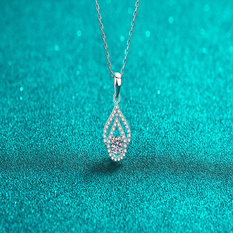Moissanite Necklaces in 925 Sterling Silver 0.3ct