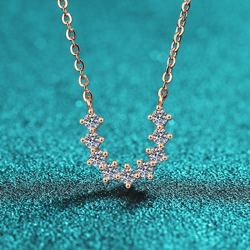 Moissanite Necklaces in 925 Sterling Silver 0.54ct