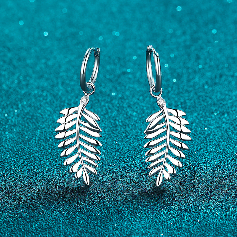 Moissanite Earrings in 925 Sterling Silver
