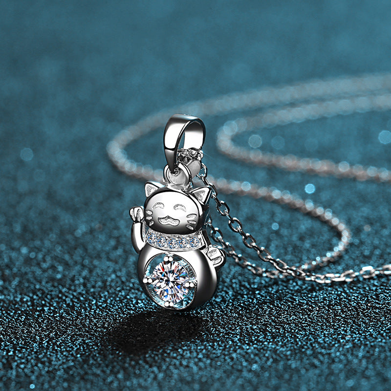Moissanite Necklaces in 925 Sterling Silver 0.3ct