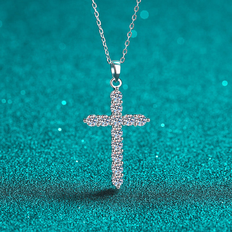 Moissanite Necklaces in 925 Sterling Silver 0.36ct 0.72ct 1.2ct 3.6ct