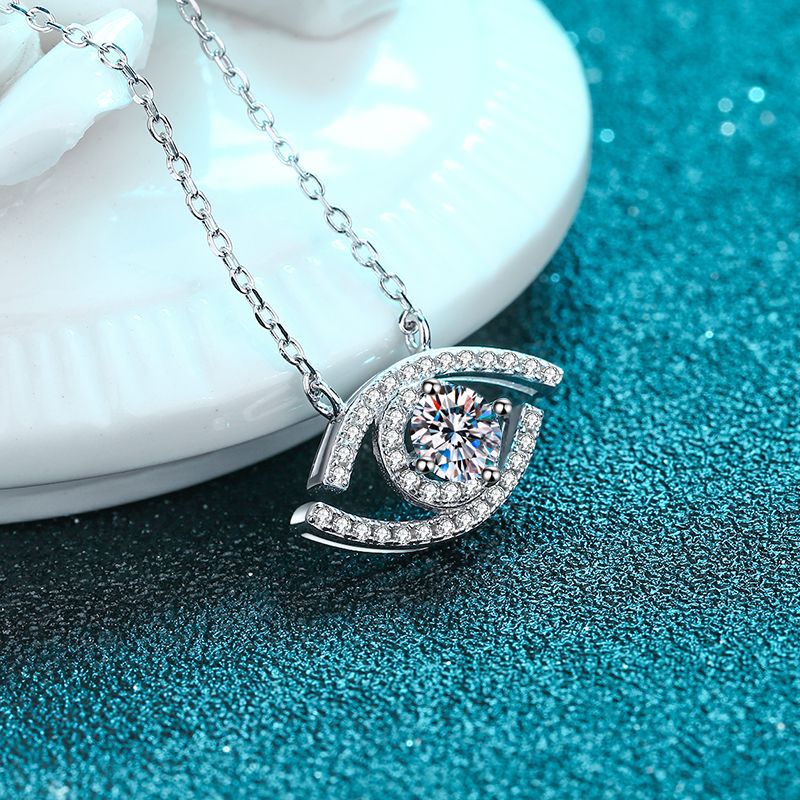 Moissanite Necklaces in 925 Sterling Silver 0.5ct