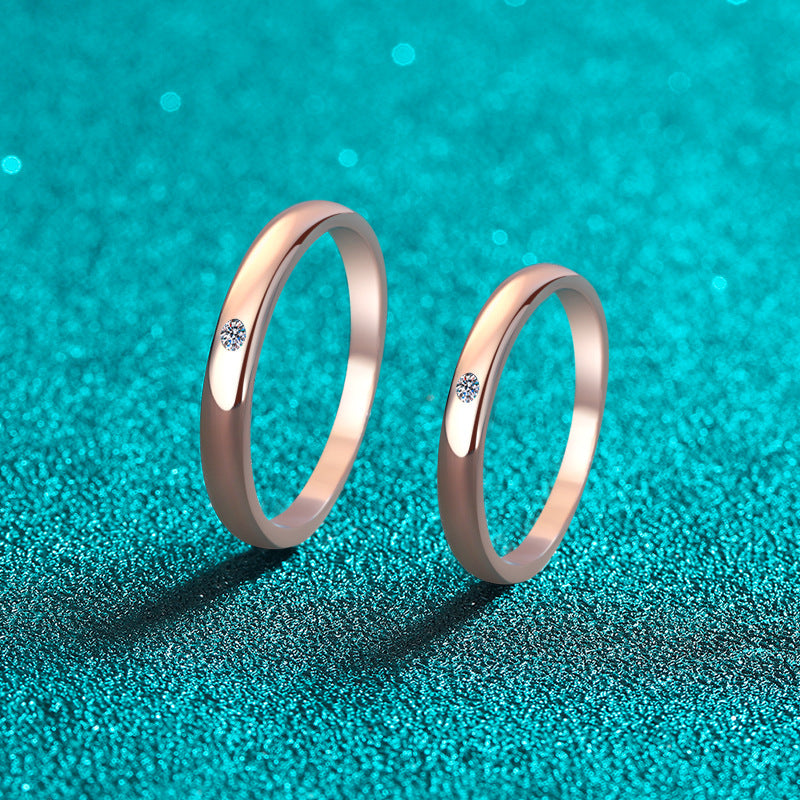 Moissanite Ring in 925 Sterling Silver
