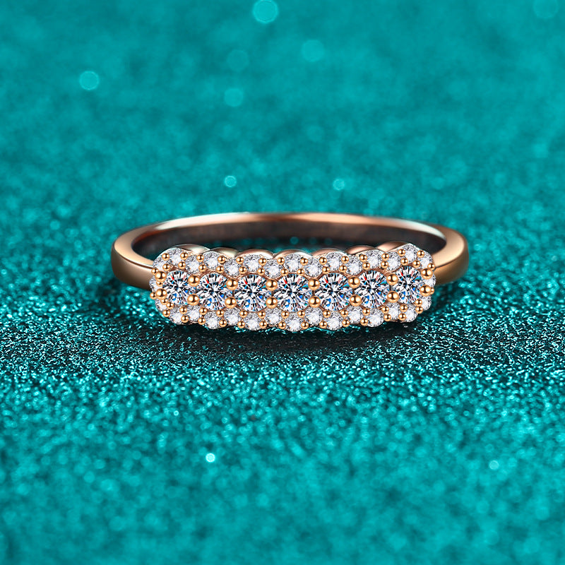 Moissanite Ring in 925 Sterling Silver