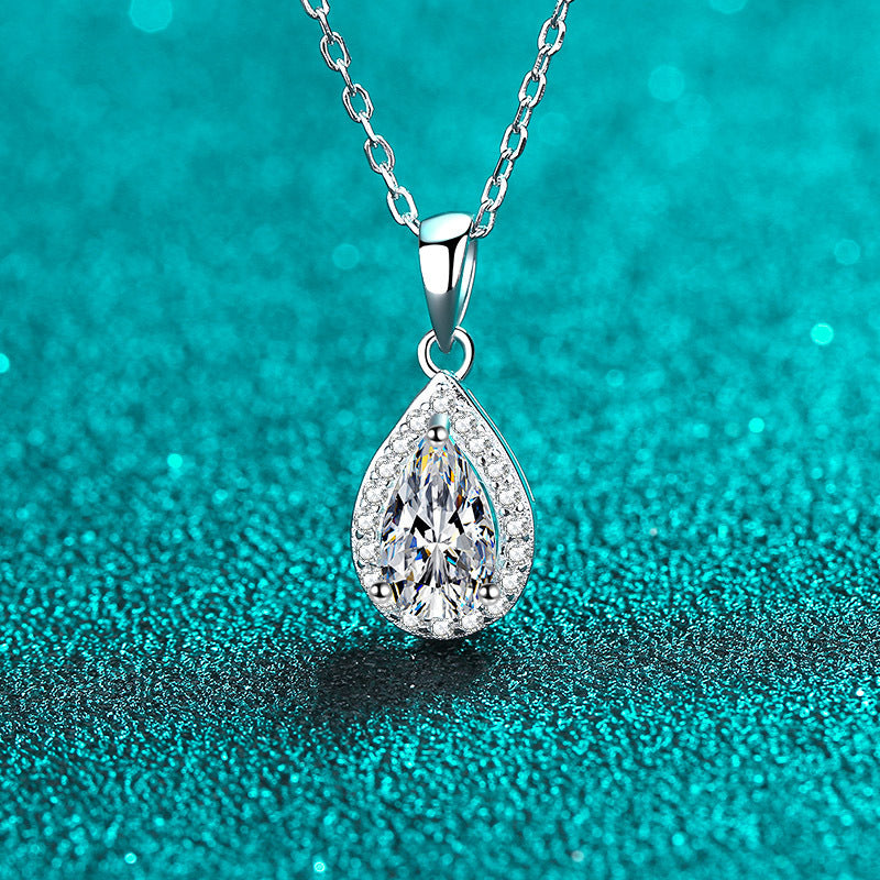 Moissanite Necklaces in 925 Sterling Silver 1ct