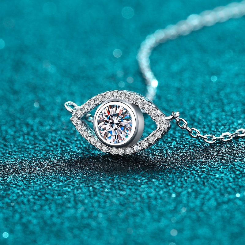Moissanite Necklaces in 925 Sterling Silver 0.5ct