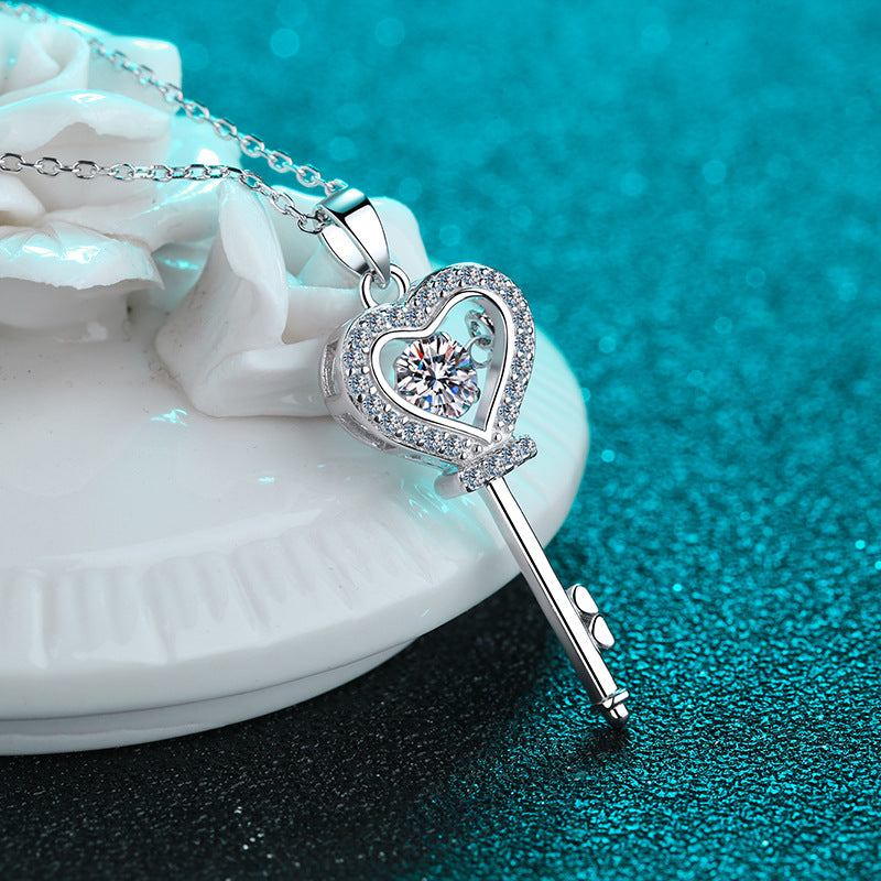 Moissanite Necklaces in 925 Sterling Silver 0.5ct