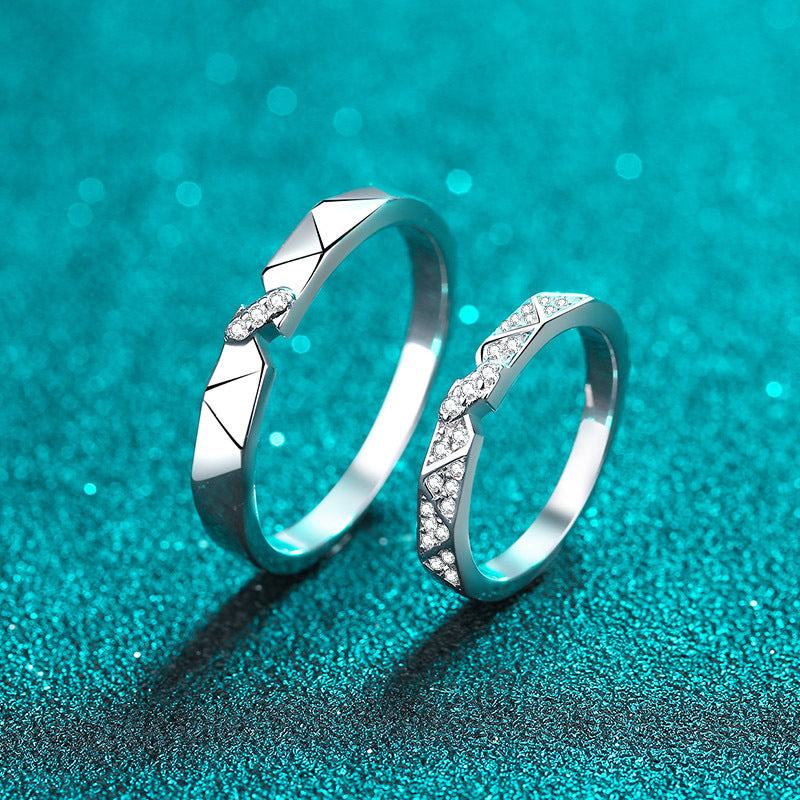 Moissanite Ring in 925 Sterling Silver
