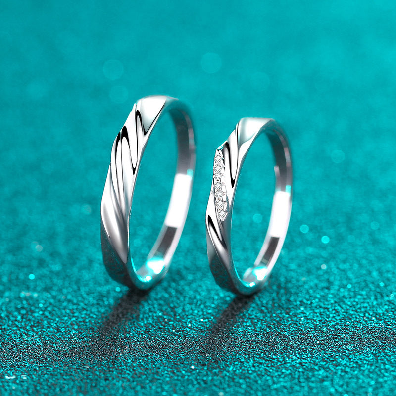Moissanite Ring in 925 Sterling Silver