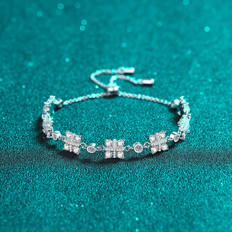 Moissanite Bracelets in 925 Sterling Silver 2.16ct