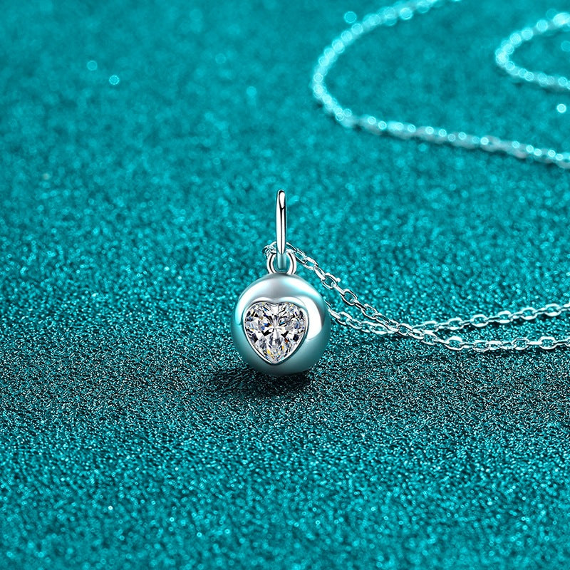 Moissanite Necklaces in 925 Sterling Silver 0.5ct