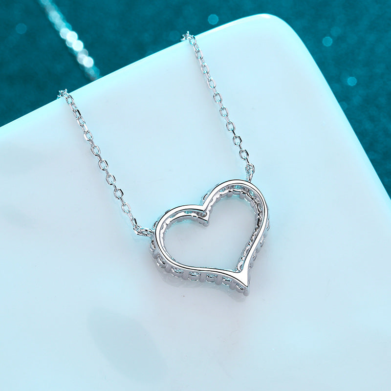 Moissanite Necklaces in 925 Sterling Silver 0.3ct 0.6ct 1.2ct 2ct