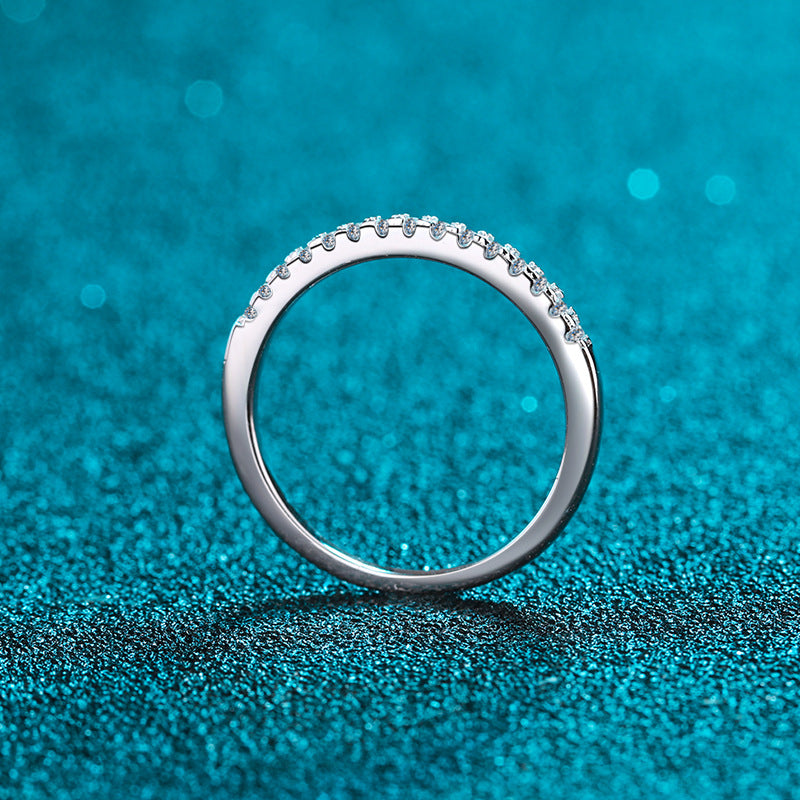 Moissanite Ring in 925 Sterling Silver