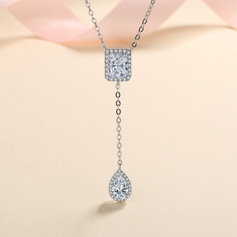 Moissanite Necklaces in 925 Sterling Silver 3ct