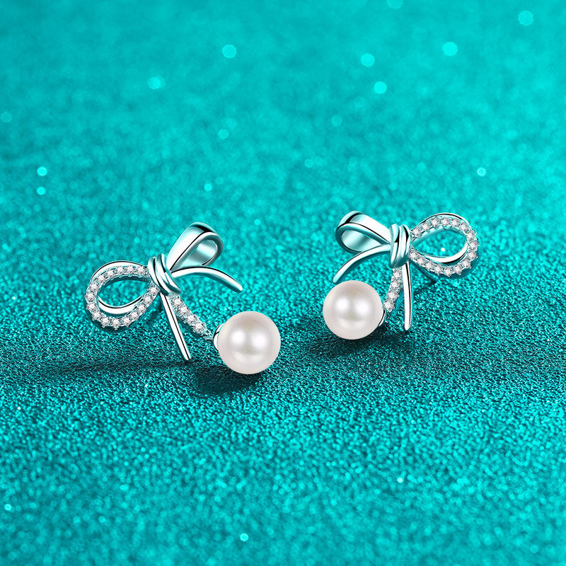 Moissanite Earrings in 925 Sterling Silver