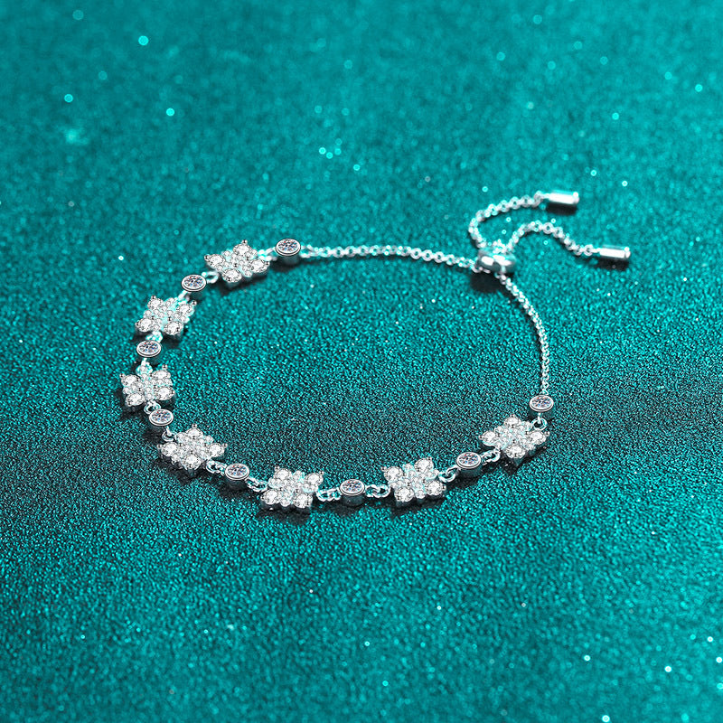 Moissanite Bracelets in 925 Sterling Silver 2.16ct