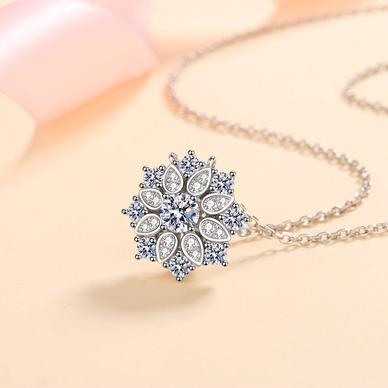 Moissanite Necklaces in 925 Sterling Silver 0.5ct