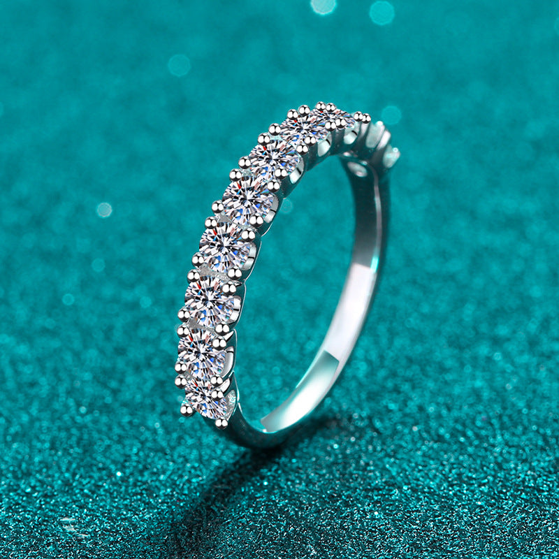 Moissanite Ring in 925 Sterling Silver