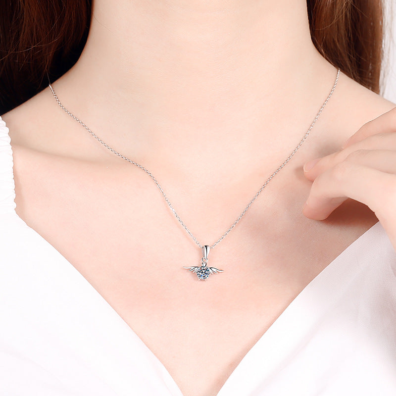 Moissanite Necklaces in 925 Sterling Silver 0.5ct