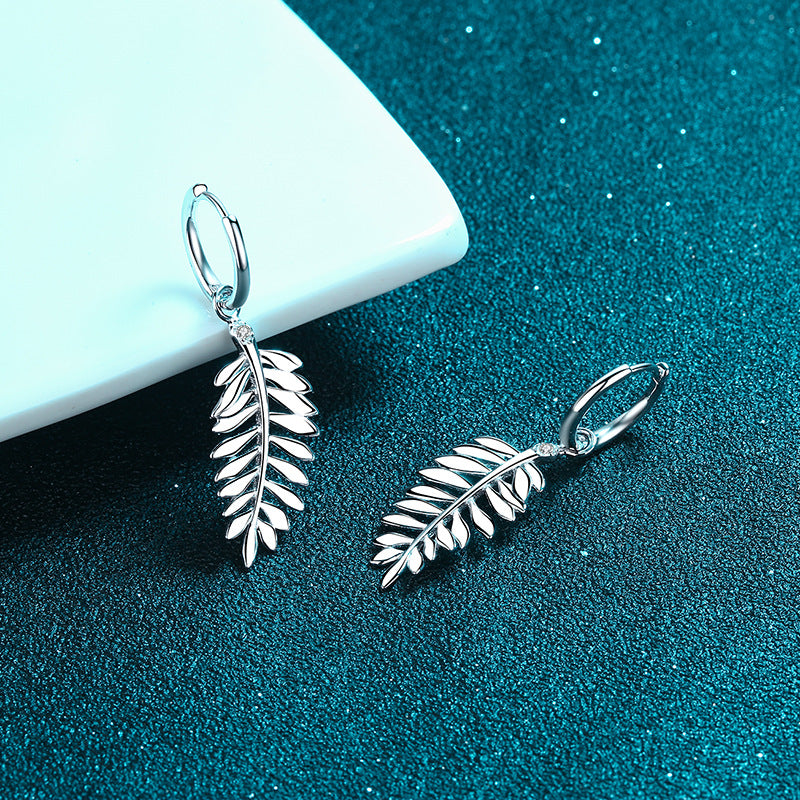 Moissanite Earrings in 925 Sterling Silver