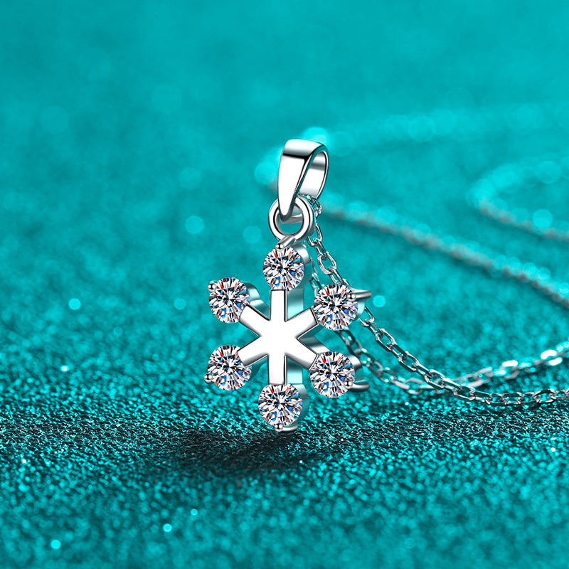Moissanite Necklaces in 925 Sterling Silver 0.6ct