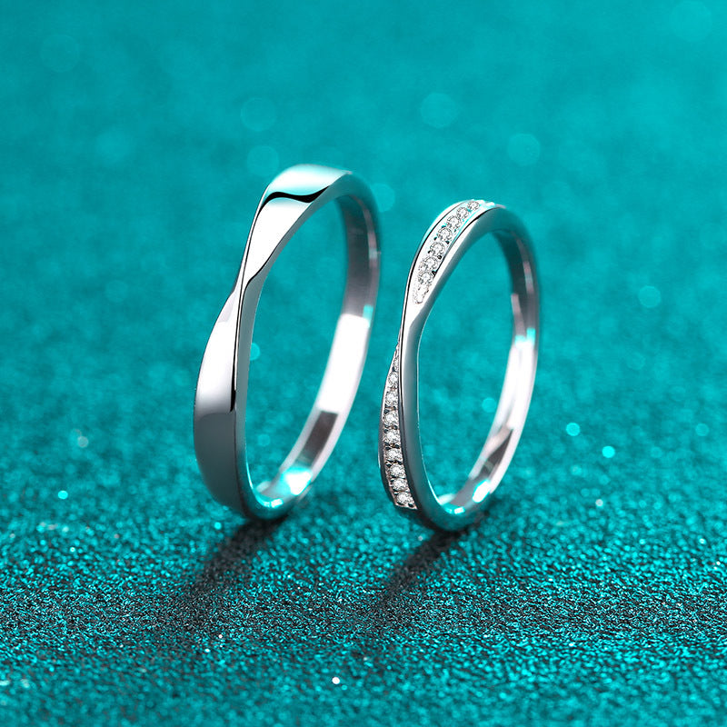 Moissanite Ring in 925 Sterling Silver