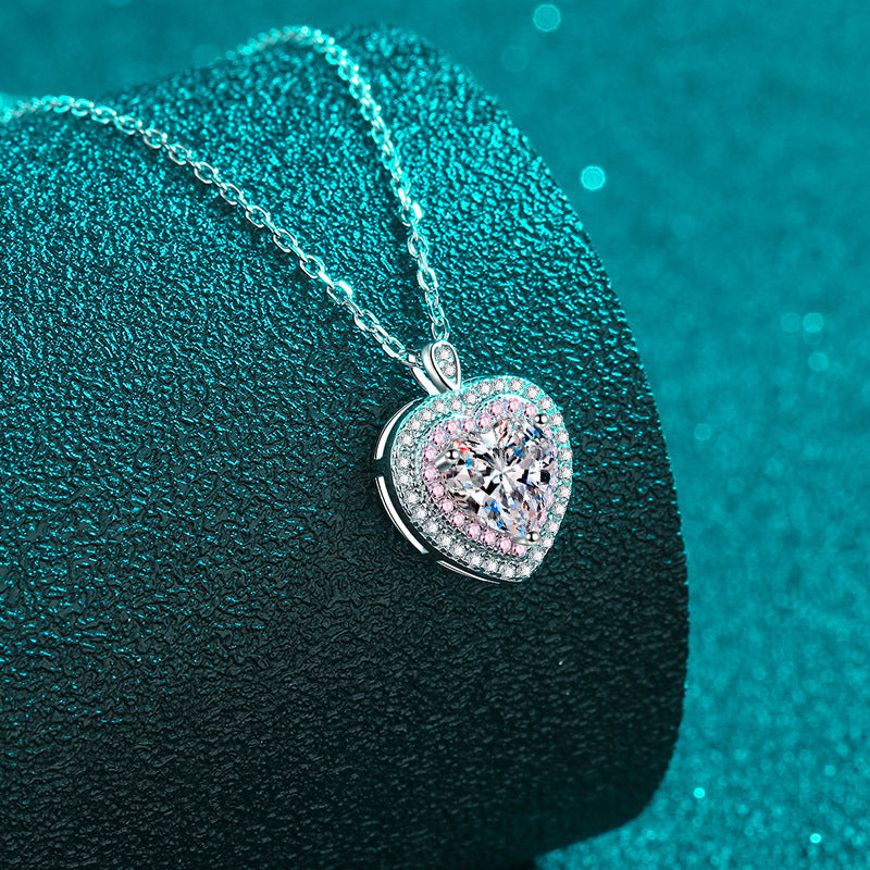 Moissanite Necklaces in 925 Sterling Silver 1ct
