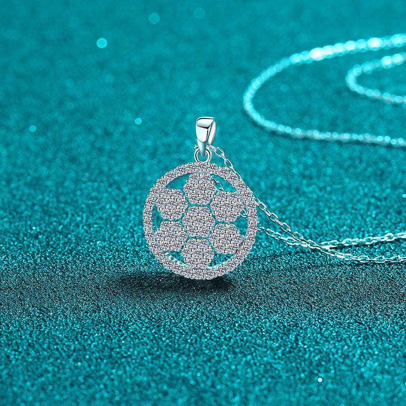 Moissanite Necklaces in 925 Sterling Silver 1.185ct