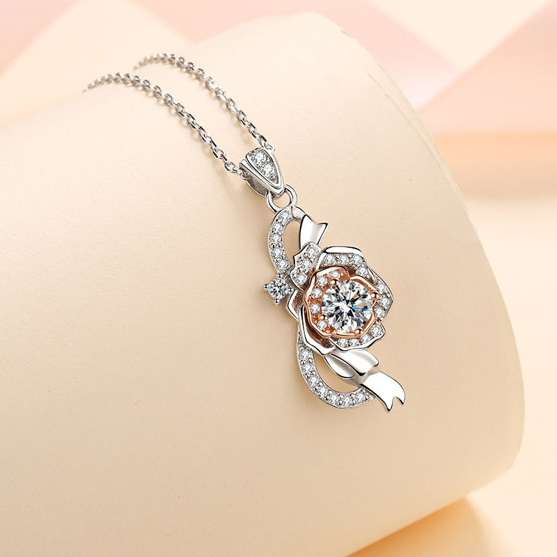 Moissanite Necklaces in 925 Sterling Silver 0.5ct