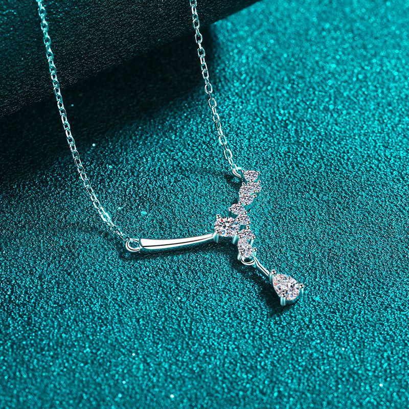 Moissanite Necklaces in 925 Sterling Silver 0.85ct
