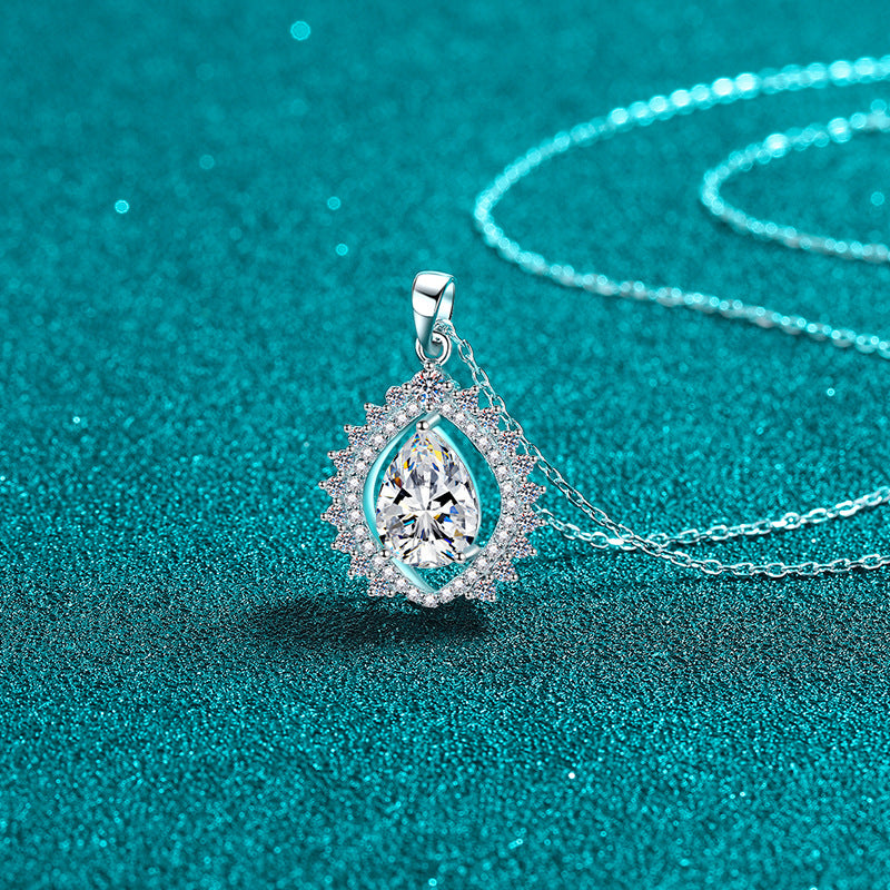 Moissanite Necklaces in 925 Sterling Silver 3ct