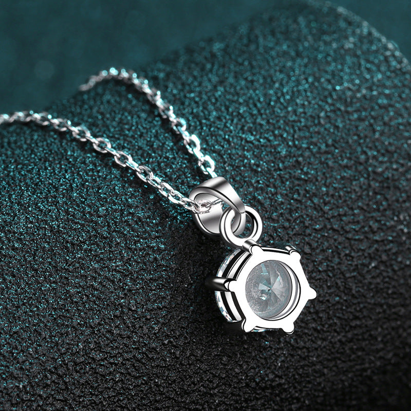 Moissanite Necklaces in 925 Sterling Silver 0.5ct 1ct 2ct 3ct 5ct