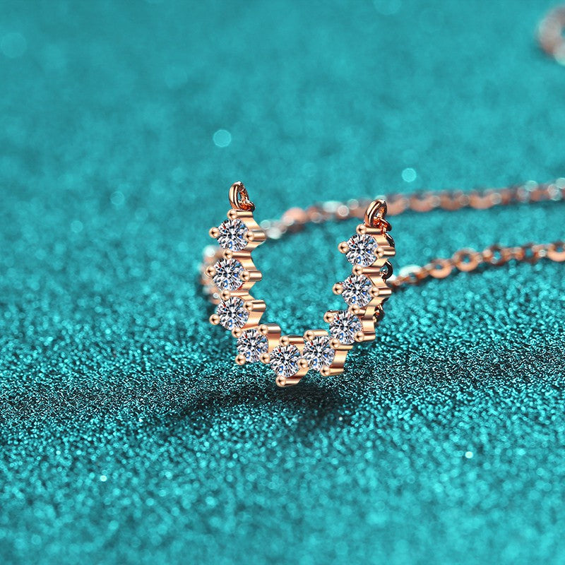 Moissanite Necklaces in 925 Sterling Silver 0.54ct