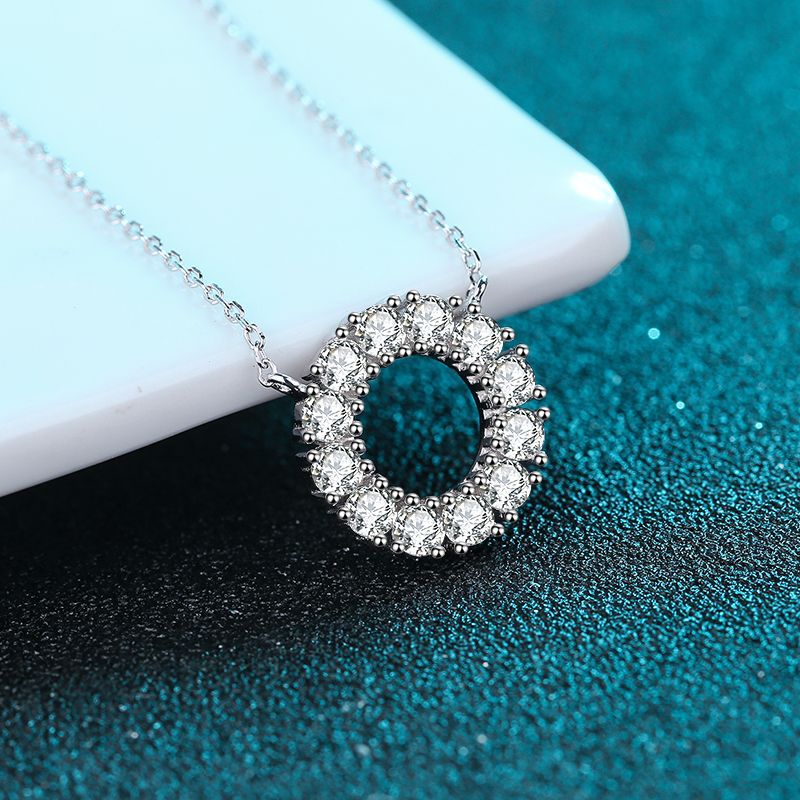 Moissanite Necklaces in 925 Sterling Silver 1.2ct