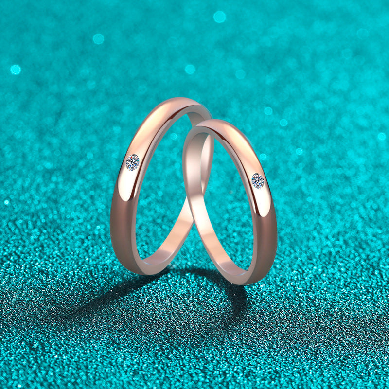 Moissanite Ring in 925 Sterling Silver