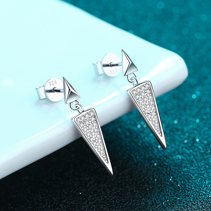 Moissanite Earrings in 925 Sterling Silver