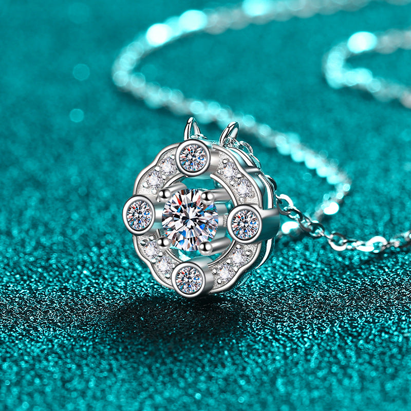 Moissanite Necklaces in 925 Sterling Silver 0.5ct