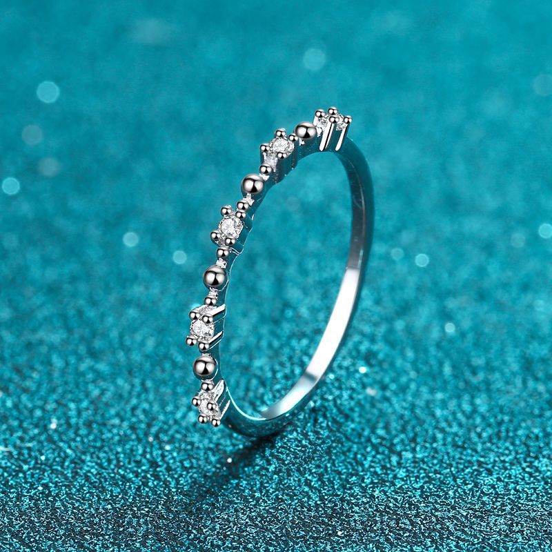 Moissanite Ring in 925 Sterling Silver