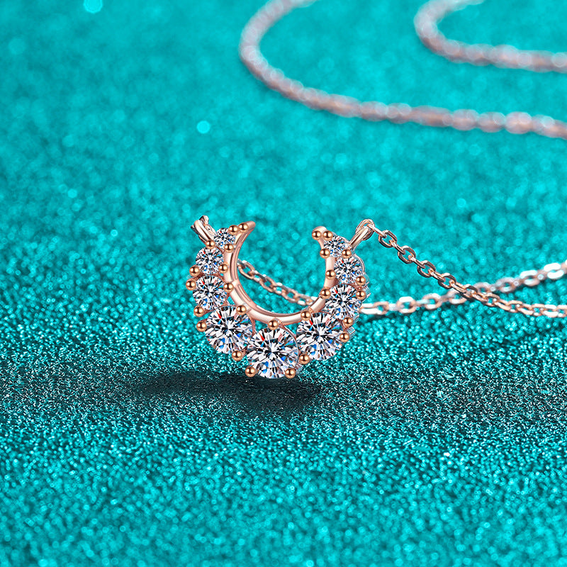 Moissanite Necklaces in 925 Sterling Silver 0.66ct