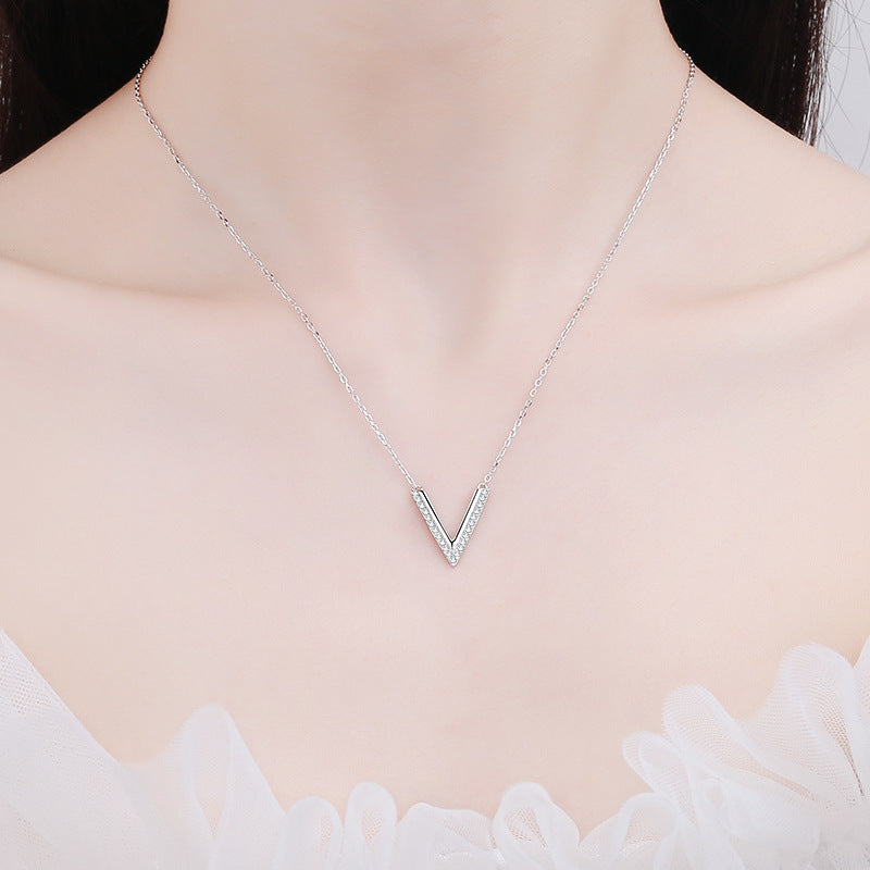 Moissanite Necklaces in 925 Sterling Silver 0.19ct